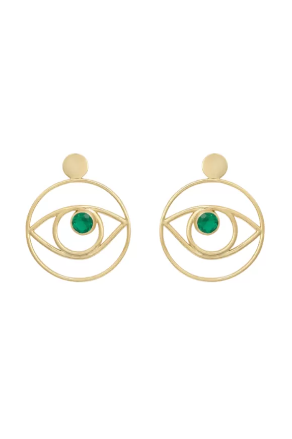 Women Gypseye Earrings-Rosetta Hoops