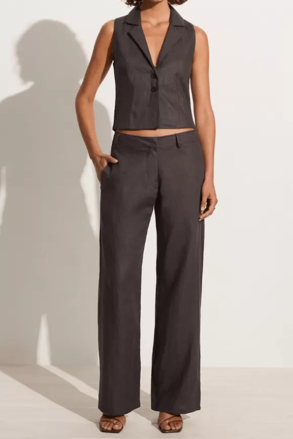 Women Faithfull the Brand Pants-Rossio Pant Charcoal