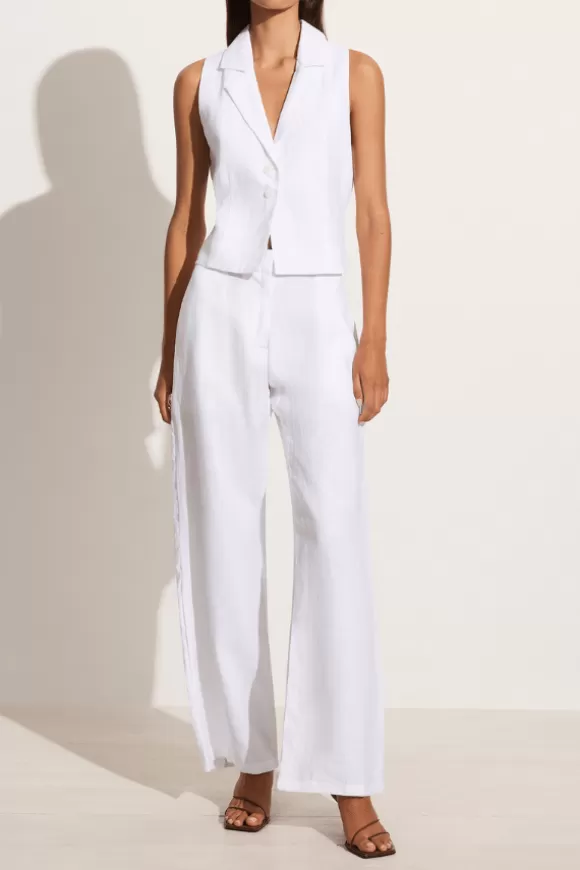 Women Faithfull the Brand Pants-Rossio Pant White