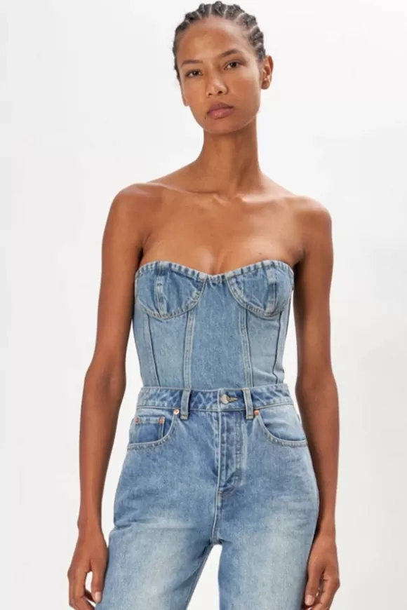 Women Ronny Kobo Denim-Sasha Denim Top