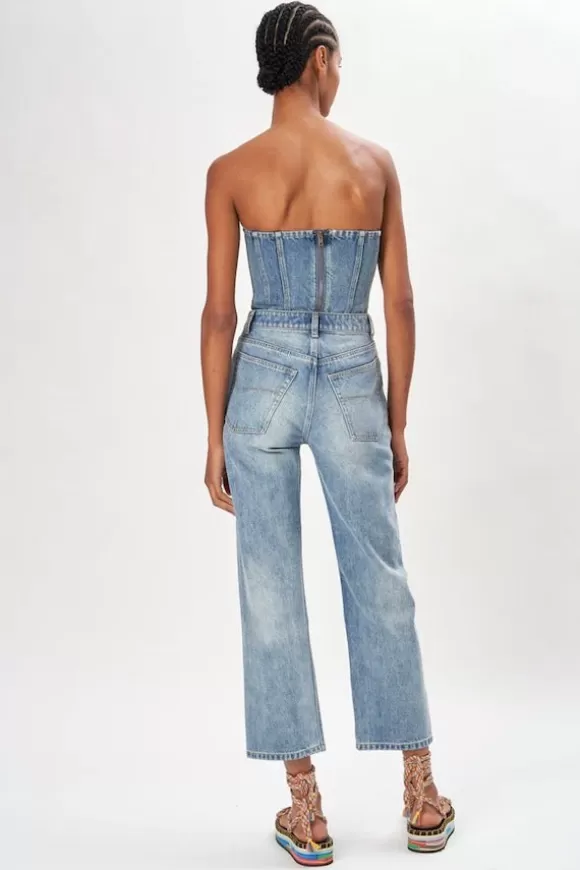 Women Ronny Kobo Tops-Sasha Denim Top