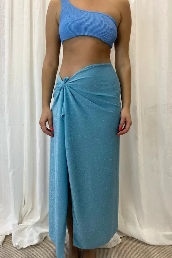 Women Sneaky Link Swimwear-Sneaky Long Sarong Blue