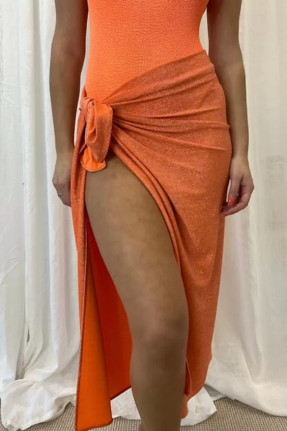 Women Sneaky Link Swimwear-Sneaky Long Sarong Orange