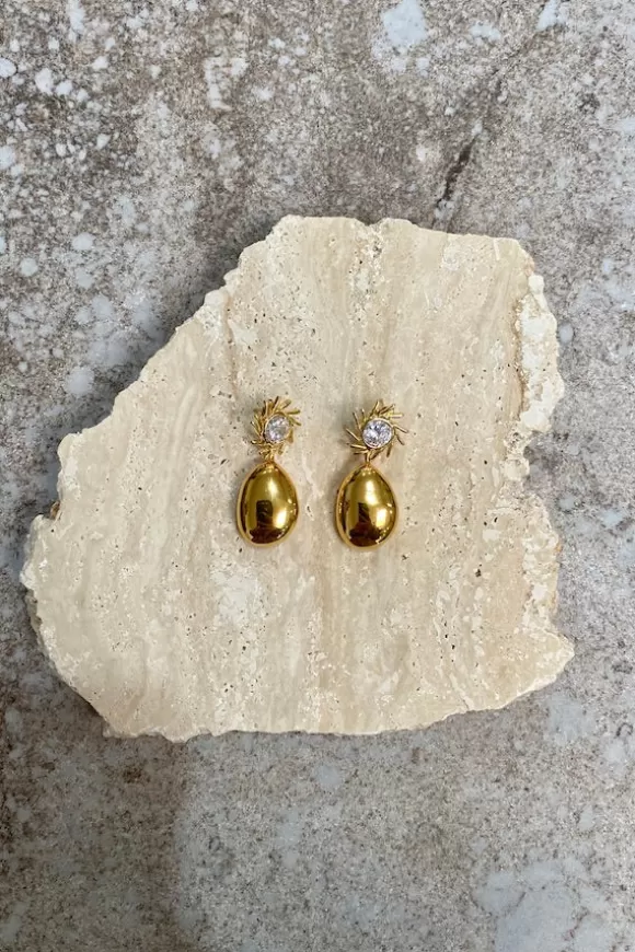 Women Enesea Earrings-Sol Earrings Gold