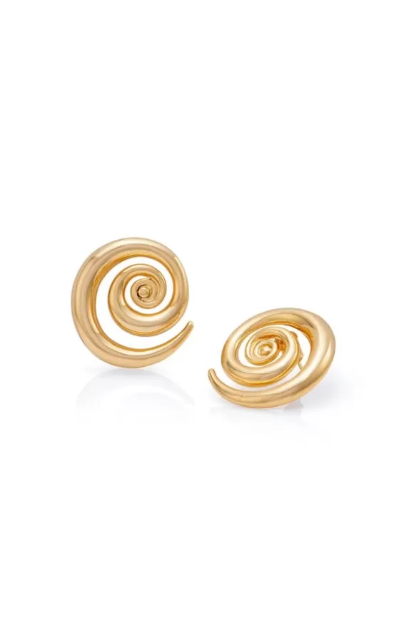 Women Georgina Downe x Noah The Label Earrings-Spiral Earrings Gold