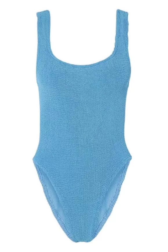 Women Hunza G Swimwear-Square Neck Swim Sky Blue