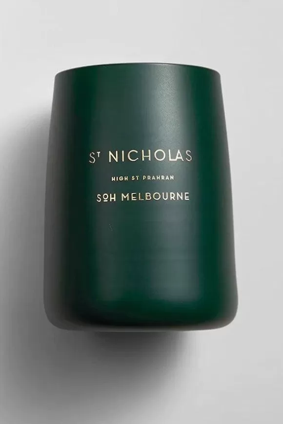 Women SOH Melbourne Candles-St. Nicholas Green Matte Glass