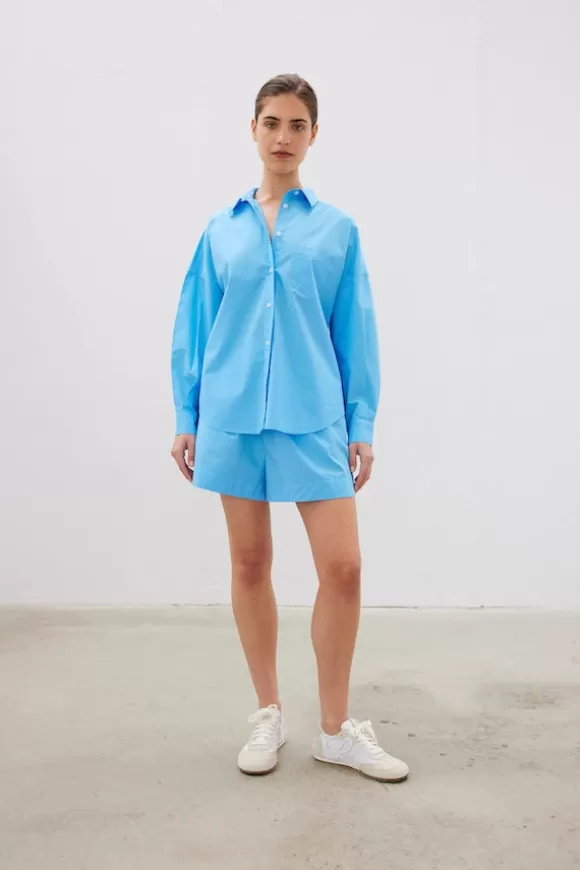 Women LMND Shirts-The Chiara Shirt Maliblue