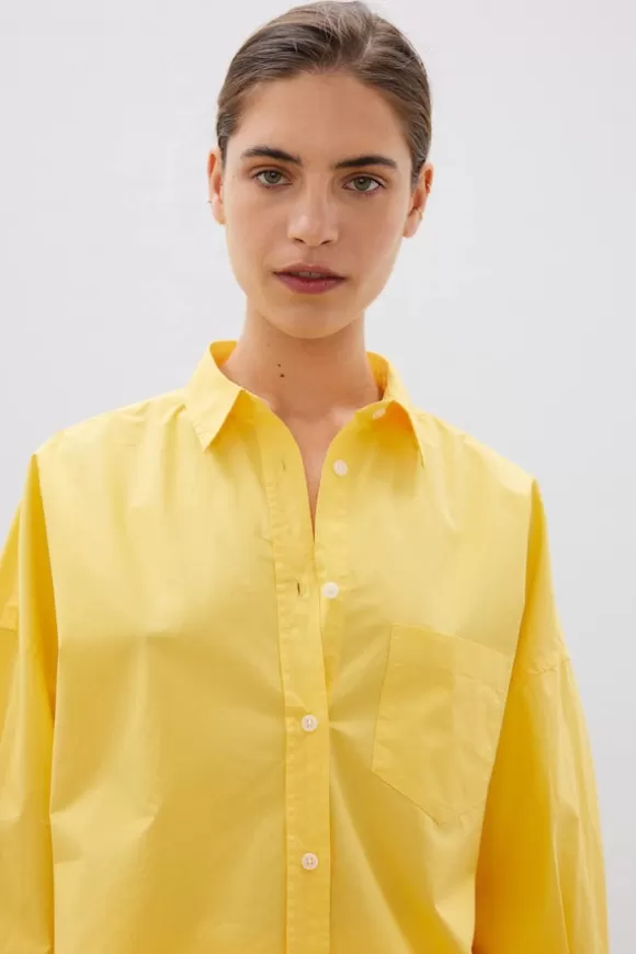 Women LMND Shirts-The Chiara Shirt Pineapple