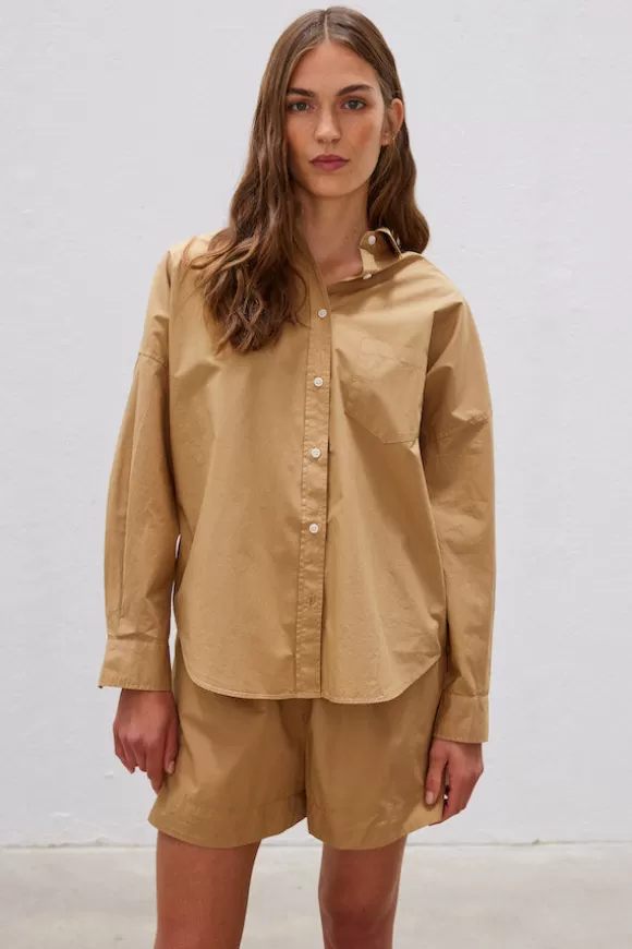 Women LMND Shirts-The Chiara Shirt Toffee