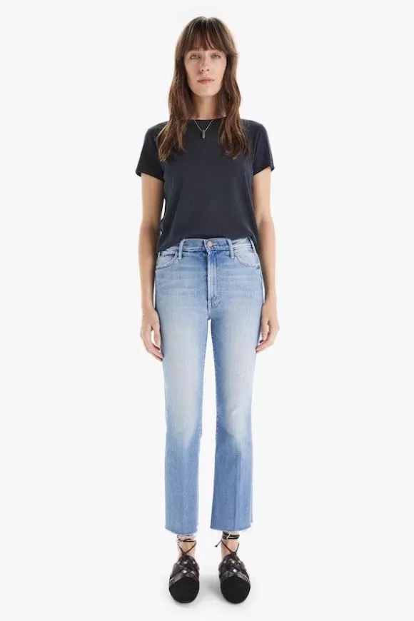 Women Mother Denim Denim-The Hustler Ankle Fray Jeans Au Revoir