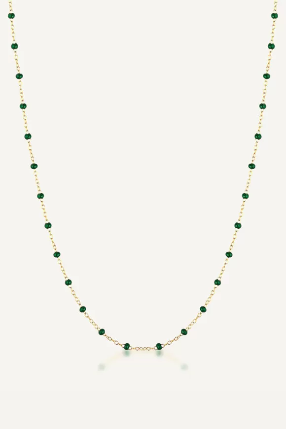 Women Avant Studio Necklaces-Tibi Necklace Emerald