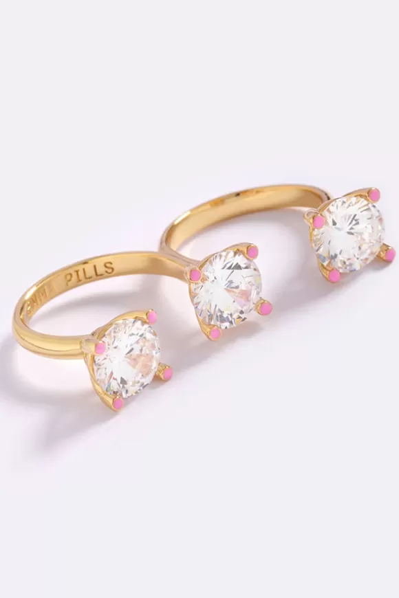 Women Emma Pills Rings-Triple Threat Ring Candy Pink