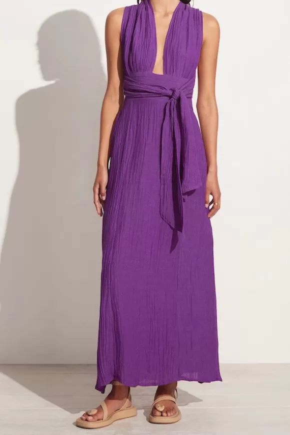 Women Faithfull the Brand Dresses-Tropiques Maxi Dress Violet