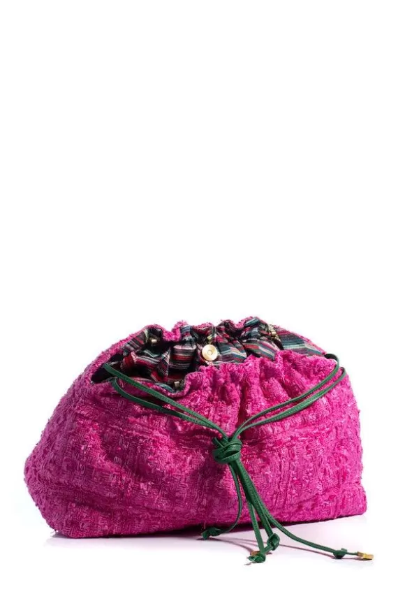 Women Kooreloo Bags-Tweed Pouch Pink