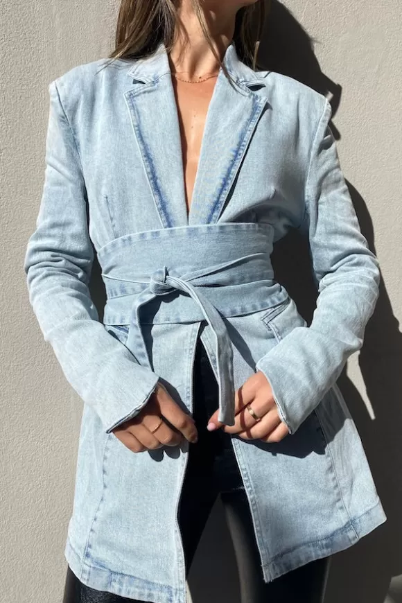 Women Odd Muse Jackets & Coats-Ultimate Muse Denim Blazer