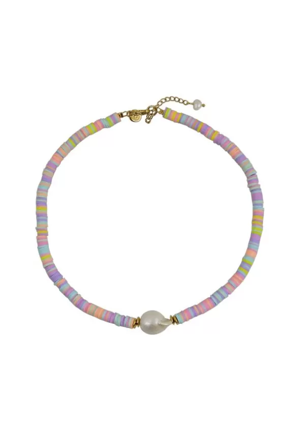 Women Mayol Necklaces-Weekend At 's Chocker Pastel