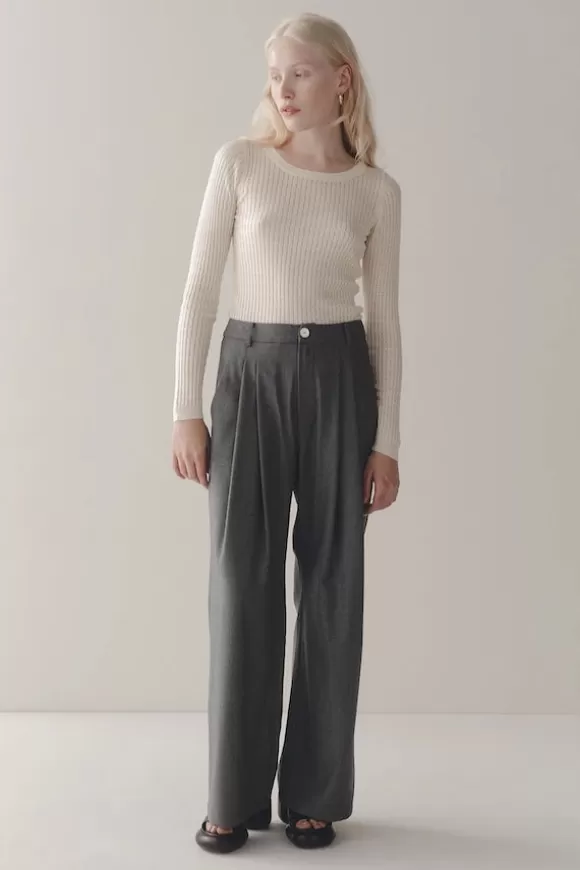 Women Marle Pants-Willow Pant Wool Rock