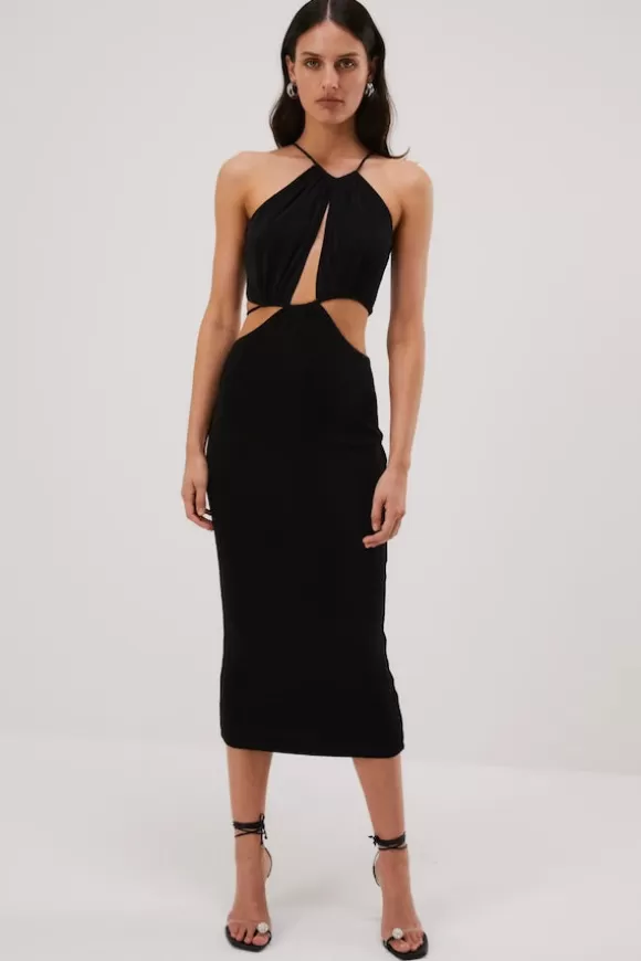 Women Misha Dresses-Zeke Slinky Jersey Midi Dress